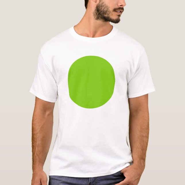 T-shirt Simple Circle - Martian Green (Devant)