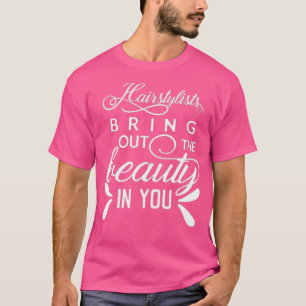 T-shirt Simple coiffeur faire ressortir la beauté en vous