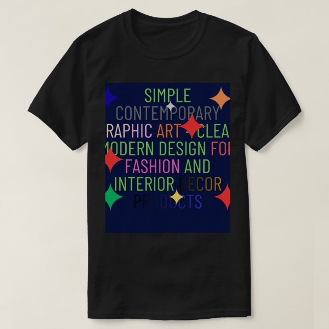 T-shirt Simple Contemporary Graphic (Design devant)