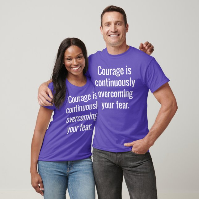 T-shirt simple Courage (Unisexe)