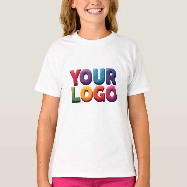 T-shirt Simple Custom Logo and Text Business (Devant)