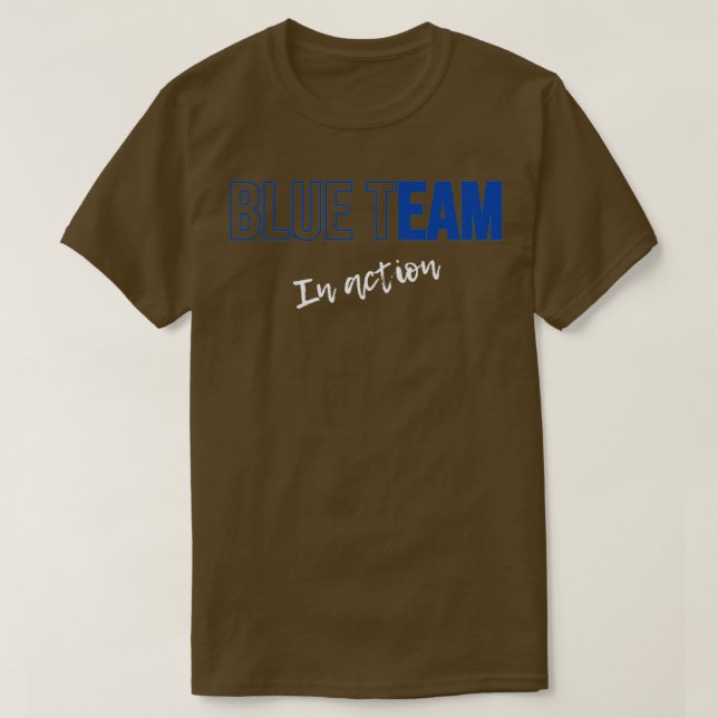 T-shirt Simple Cyber Security Blue Team (Design devant)