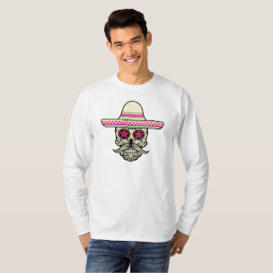 T-shirt Simple Dia de Muertos Skull avec la chemise de