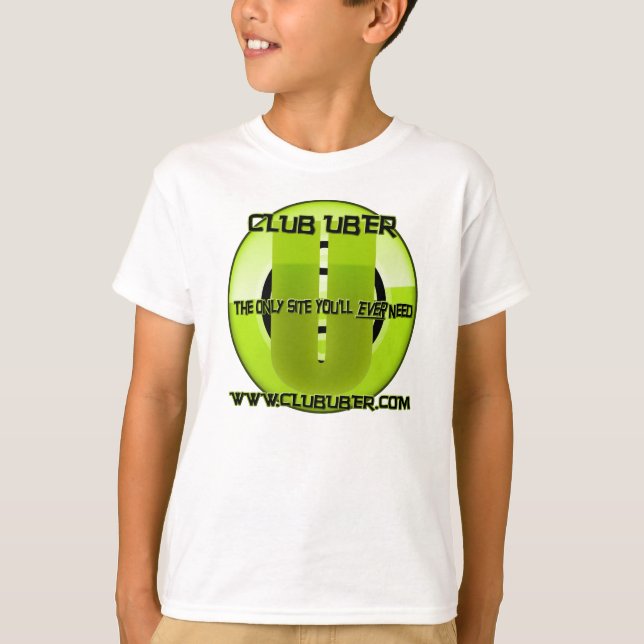 T-shirt simple d'Uber de club (enfants) (Devant)