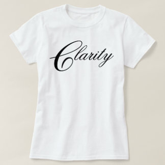 T-shirt Simple élégant chic Clarité script de méditation