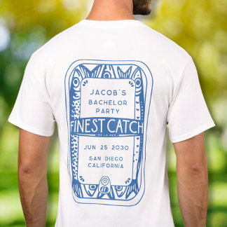 T-shirt Simple enterrement de vie de garçon pêche hommes w