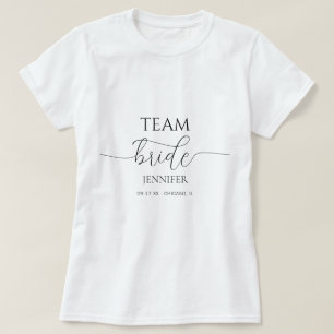 T-shirt Simple Équipe de la Mariée pour une Baby Shower Mi
