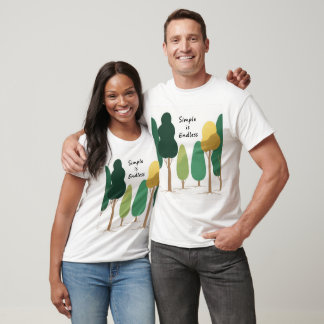 T-shirt Simple est sans fin