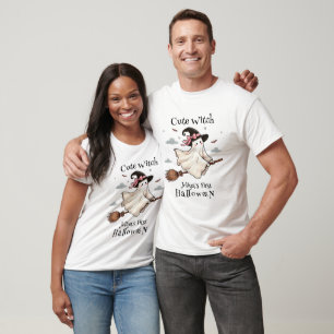 T-shirt Simple et élégante Mignonne sorcière première Hall