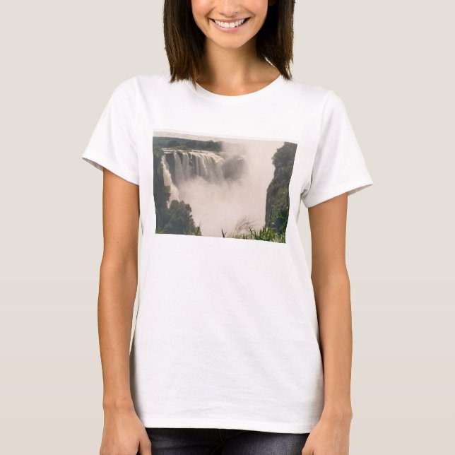 T-shirt simple et Flowy pour femmes Bella, blanc (Devant)