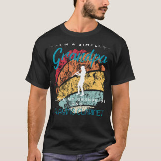 T-shirt Simple Grandpas Clarinet Harmony - Jouer Tee pour