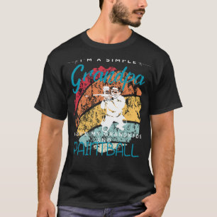 T-shirt Simple Grandpas Paintball Amusement - Tee de jeu p