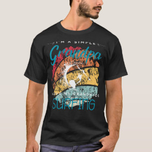 T-shirt Simple Grandpas Surf Aventure - Whimsical Tee