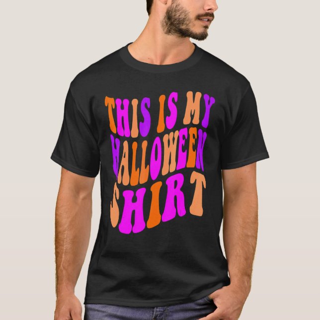T-shirt Simple Halloween C'est mon costume d'Halloween (Devant)