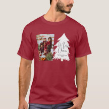 Simple Joyeux Noël arbre de pin famille photo