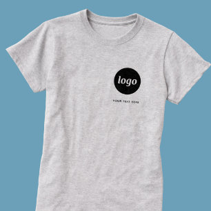 T-Shirt Simple Logo et Texte pour Entreprise