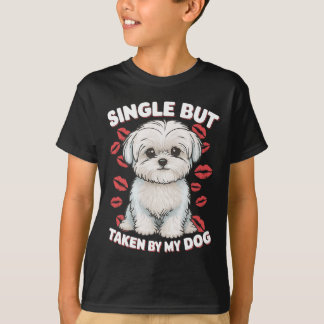 T-shirt Simple Mais Pris Par Mon Chien Mignonne Drôle Vale