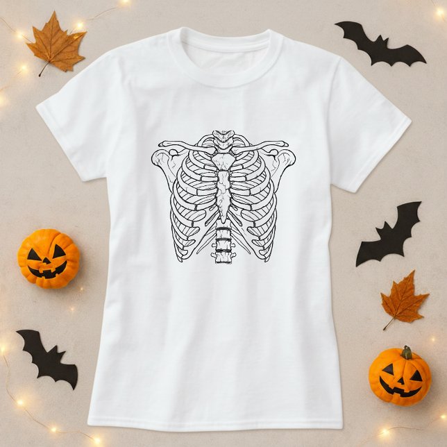 T-shirt Simple mignonne Skeleton Ribcage (Créateur téléchargé)