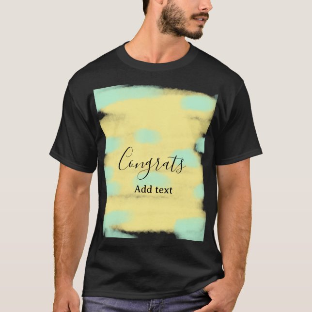 T-shirt Simple minimal congratulations graduation add your (Devant)