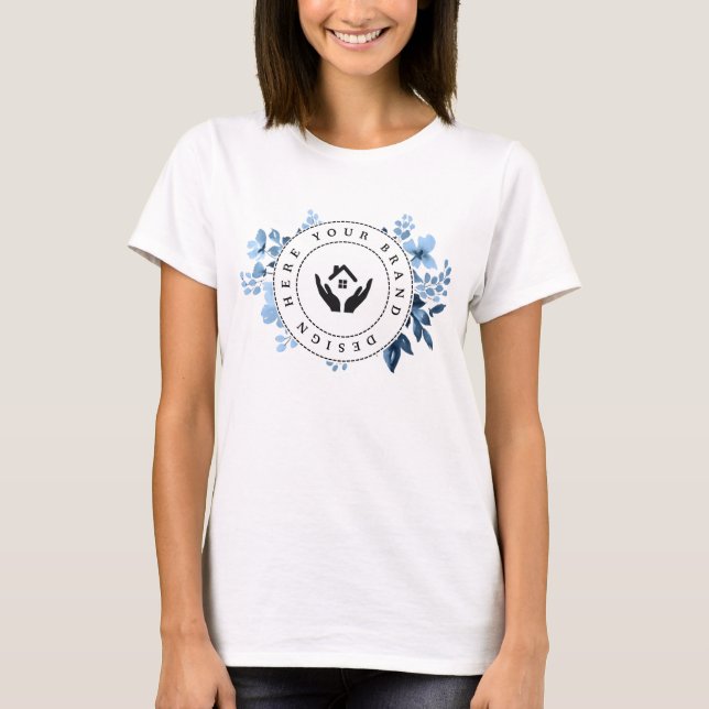 T-shirt simple minimaliste sur mesure (Devant)