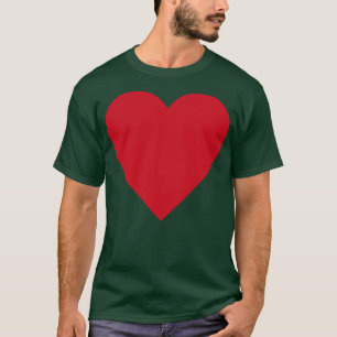 T-shirt Simple minimaliste Valentine Love Coeur de poche