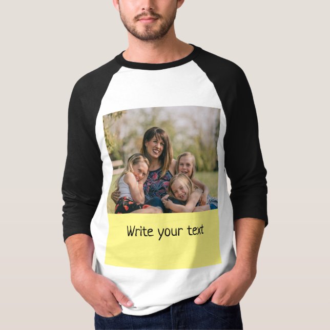 T-shirt simple minimum ajouter votre texte photo noël T-S (Devant)