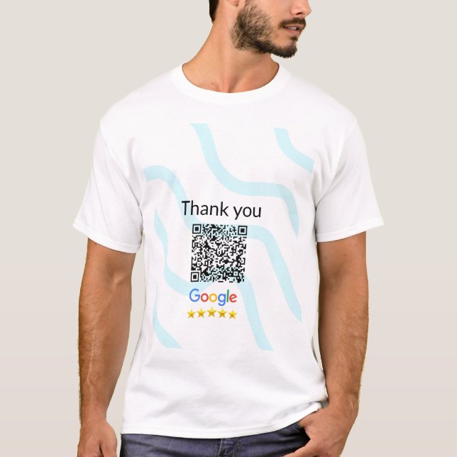 T-shirt Simple minimum q r code ajouter logo code d'analys (Devant)