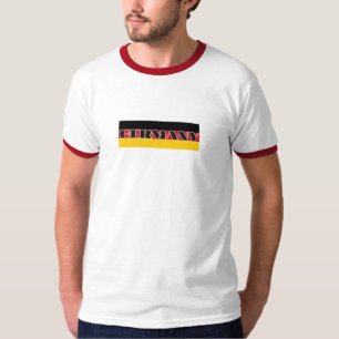 T-shirt Simple Modern Allemagne drapeau allemand Souvenir