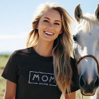 Simple moderne cadre blanc-Maman Est. 2024