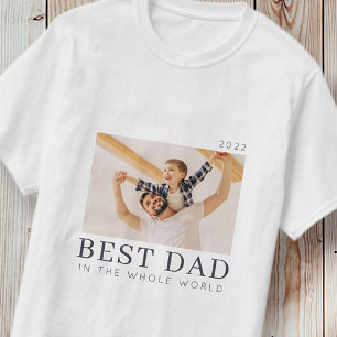 T-shirt Simple moderne Chic Personnalisé Meilleur Papa Pho