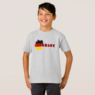T-shirt Simple Moderne Germanie Allemagne Lettre d'art Sou