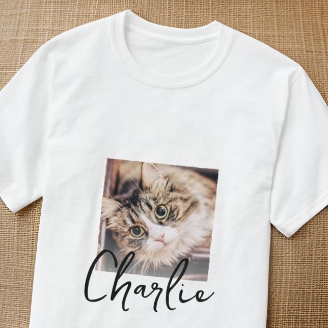T-shirt Simple Moderne Grunge Insigne personnalisé Animaux (Créateur téléchargé)