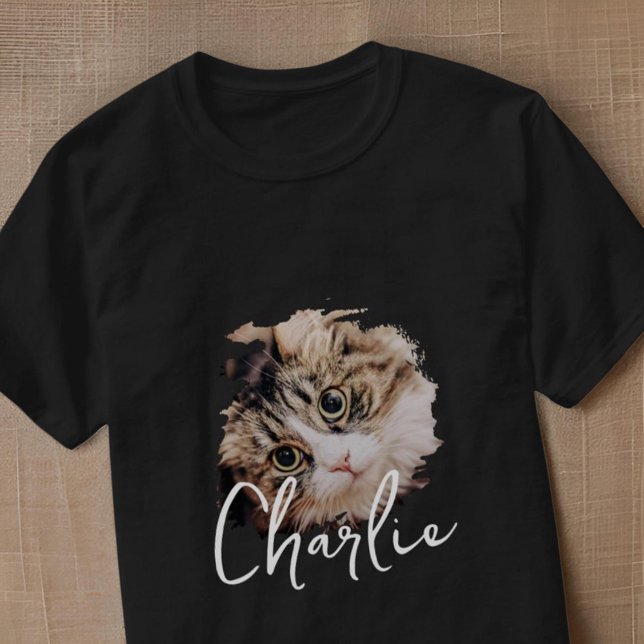 T-shirt Simple Moderne Grunge Insigne personnalisé Animaux (Créateur téléchargé)