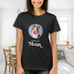 T-shirt Simple moderne maman animal de compagnie personnal<br><div class="desc">Maman de chien ... Surprenez votre maman de chien préférée cette Fête des Mères, Noël ou son anniversaire avec ce super mignon t-shirt personnalisé photo animal de compagnie. Customisez cette chemise de maman chien avec les photos préférées de votre chien, et le nom. Cette chemise pour chien est un must...</div>