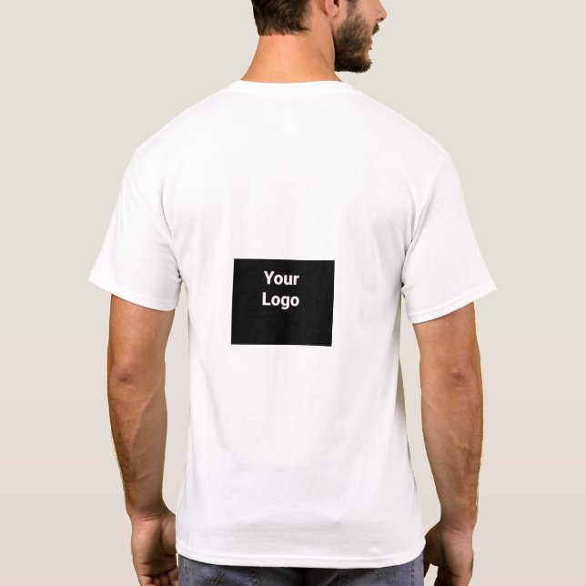 T-SHIRT SIMPLE MODERNE MODERNE MONOGRAM ÉLÉGANT CHIC STYLE (Dos)