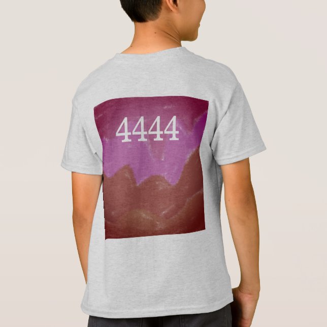 T-SHIRT SIMPLE MODERNE MODERNE MONOGRAM ÉLÉGANT CHIC STYLE (Dos)