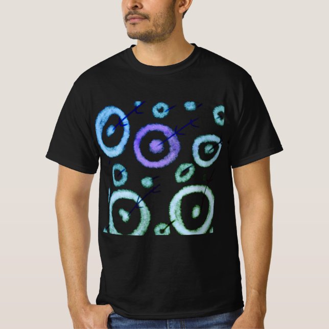 T-SHIRT SIMPLE MODERNE MODERNE MONOGRAM ÉLÉGANT CHIC STYLE (Devant)