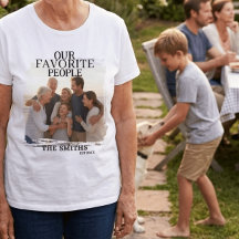 simple moderne Photo de famille personnalisée