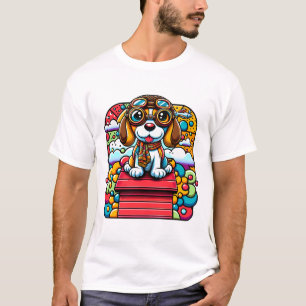T-shirt Simple moderne pour animal de compagnie : I Love C