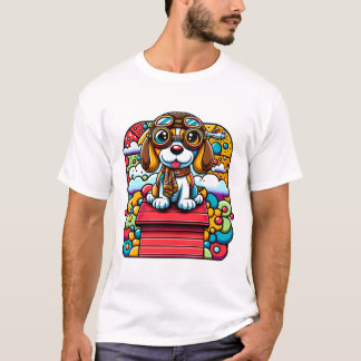 T-shirt Simple moderne pour animal de compagnie : I Love C