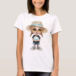 T-shirt Simple Moderne : Stylish Girl