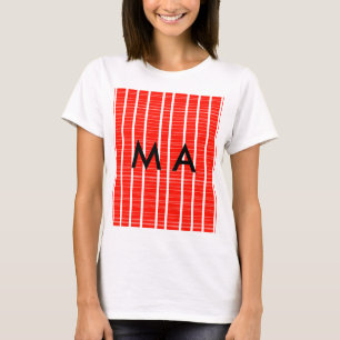 T-shirt Simple monogramme ajouter votre nom lettre man min