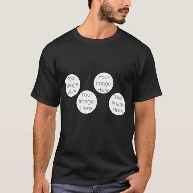 T-shirt Simple personnalisation créer votre propre collage (Devant)
