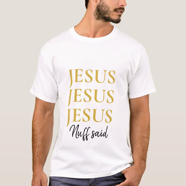 T-shirt Simple Personnalisé Jésus chrétien (Devant)