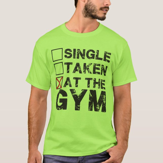 T-shirt Simple, pris, au gymnase - chemise pour des (Devant)