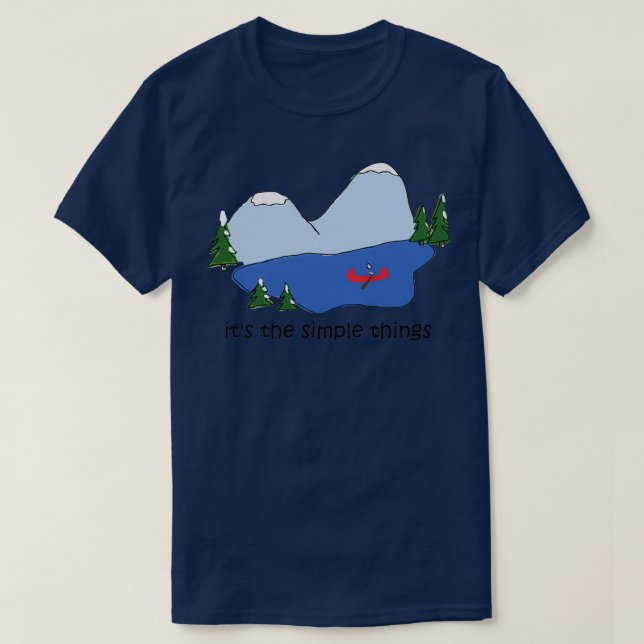 T-shirt Simple Things Canoe (Design devant)