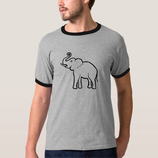 T-shirt Simplement éléphant (Devant)