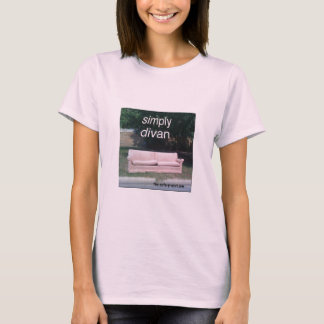 T-shirt Simplement la pièce en t de dames roses de divan