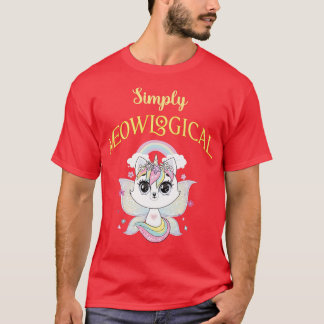 T-shirt Simplement meowlogique ailes unicorne caticorn kit