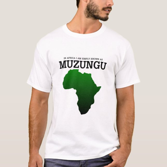 T-shirt simplement muzungu (Devant)